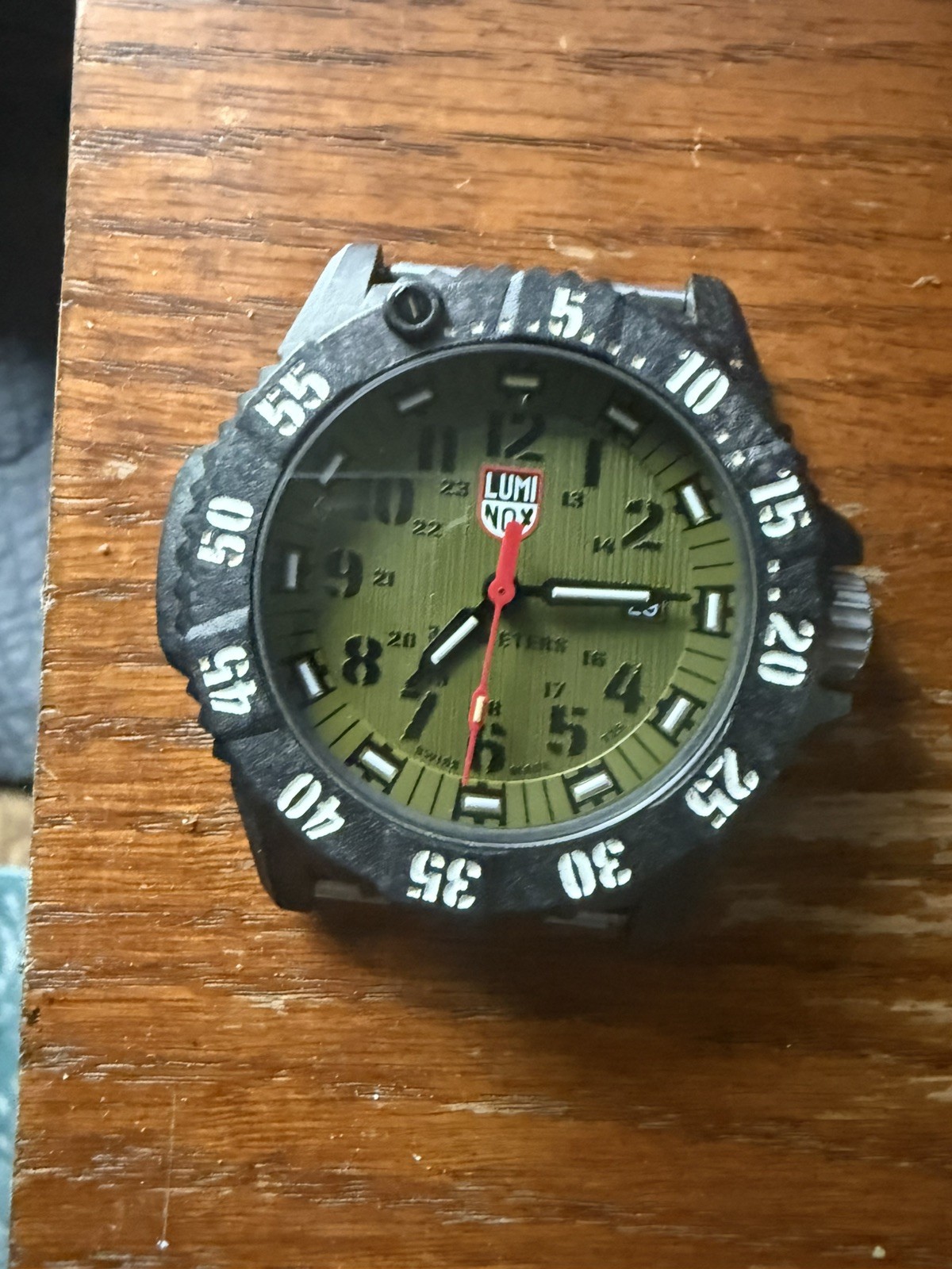 Luminox Master Carbon SEAL 3813 Green Dial 3800 Series Head Only Watch