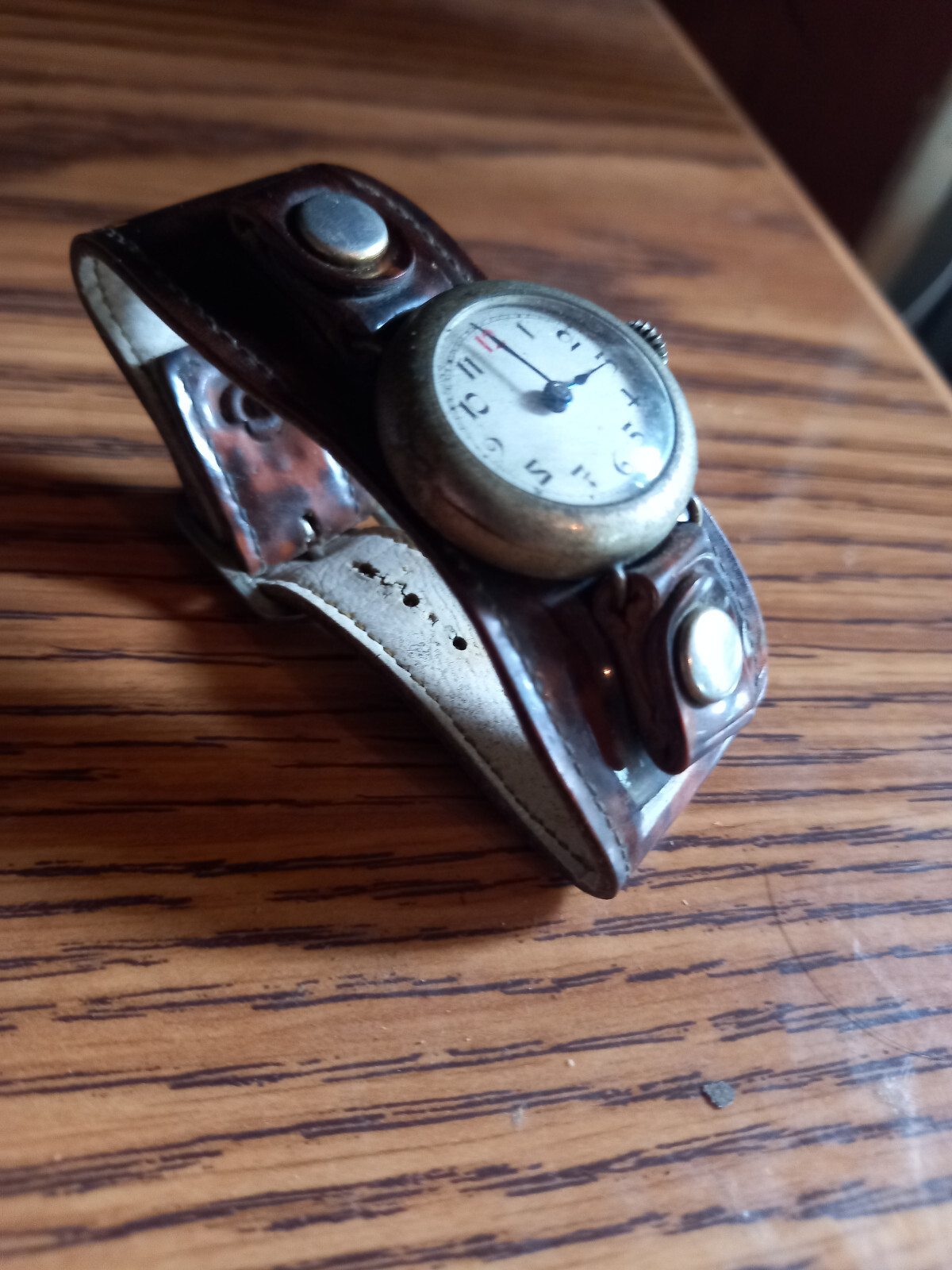 Rare Military Antique Wrist Watch Manual Wind Billabong Band for repair
