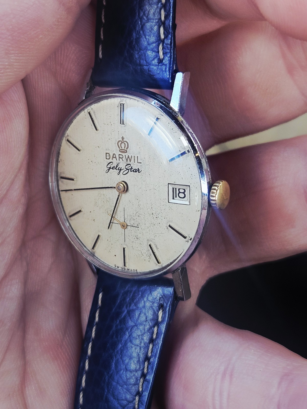 Vintage Darwil Gely Star Calibre 7071 Manual Wind Swiss Made