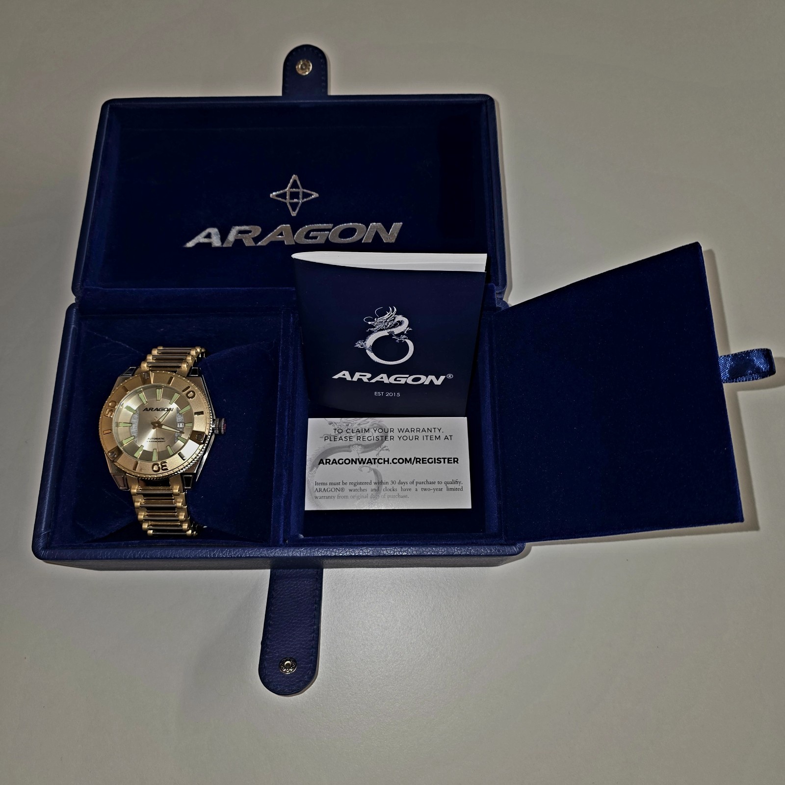ARAGON Silverjet 50 Automatic Watch – 50mm Stainless Steel – Brand New In Box…