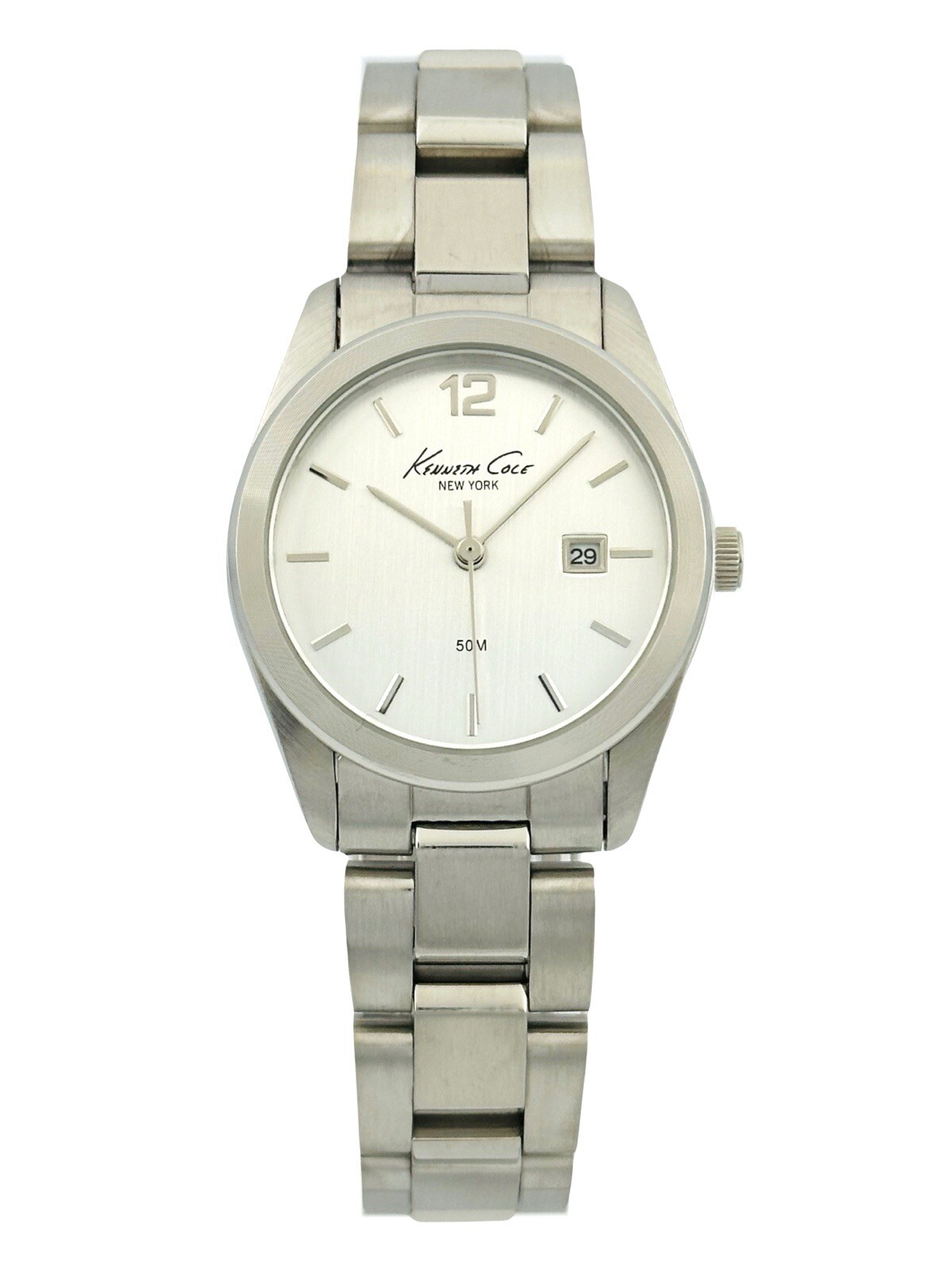 Kenneth Cole NY. KC7010L Women’s Silver White Dial Stainless Steel Band Watch