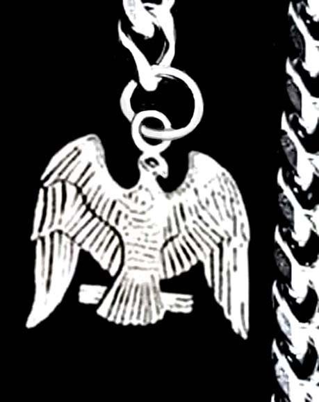 12 Inches Long Pocket Watch Chain with Ornate Tibetan Fob