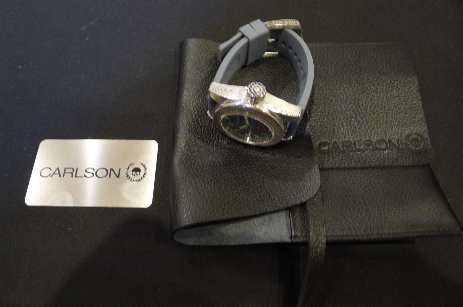 CARLSON RONIN 500M DAMASCUS STEEL DIVER SWISS ETA 2824 47MM VDB KAVENTSMANN NEW