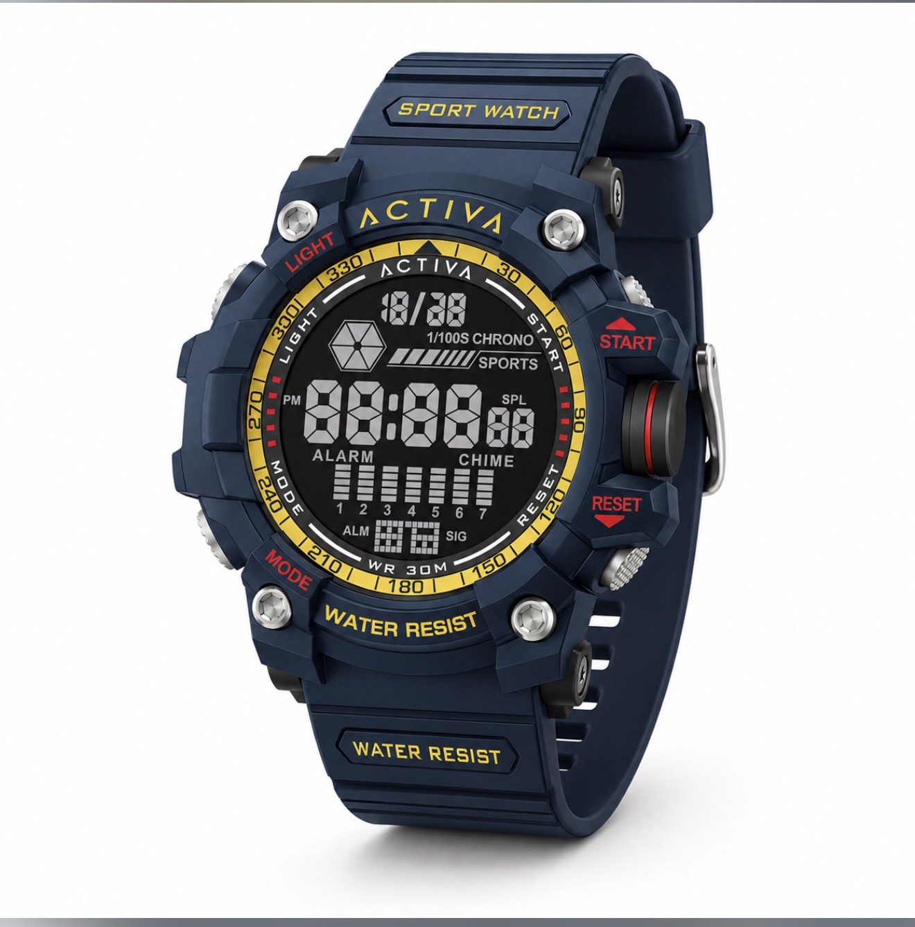 NEW Activa X Invicta Digital Men’s Watch 56mm Beige ACW8020-013