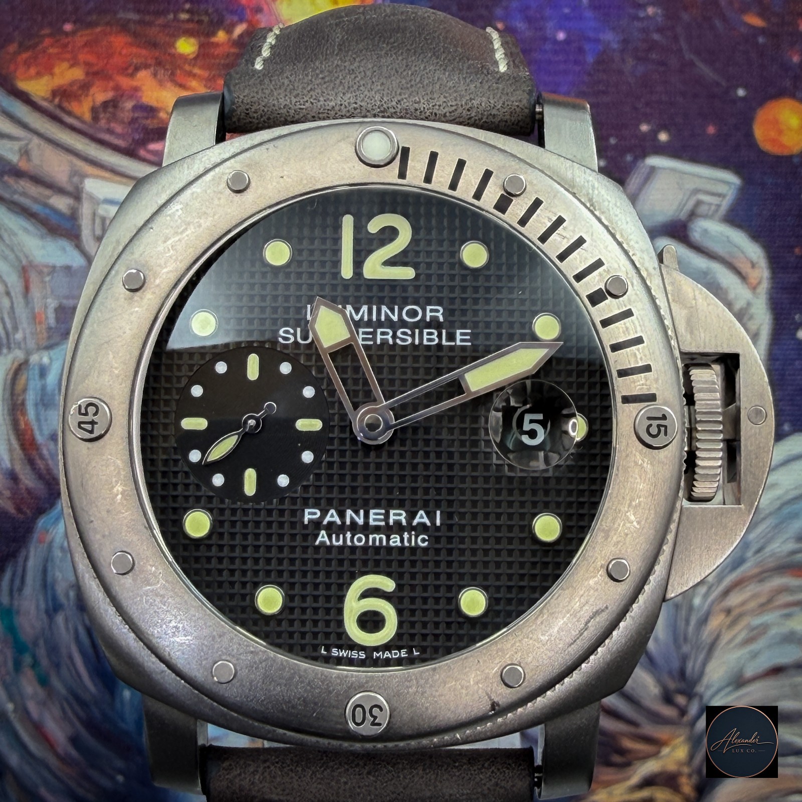Panerai Submersible Titanio PAM00025 44mm Full Set Serviced 2024 3 Straps