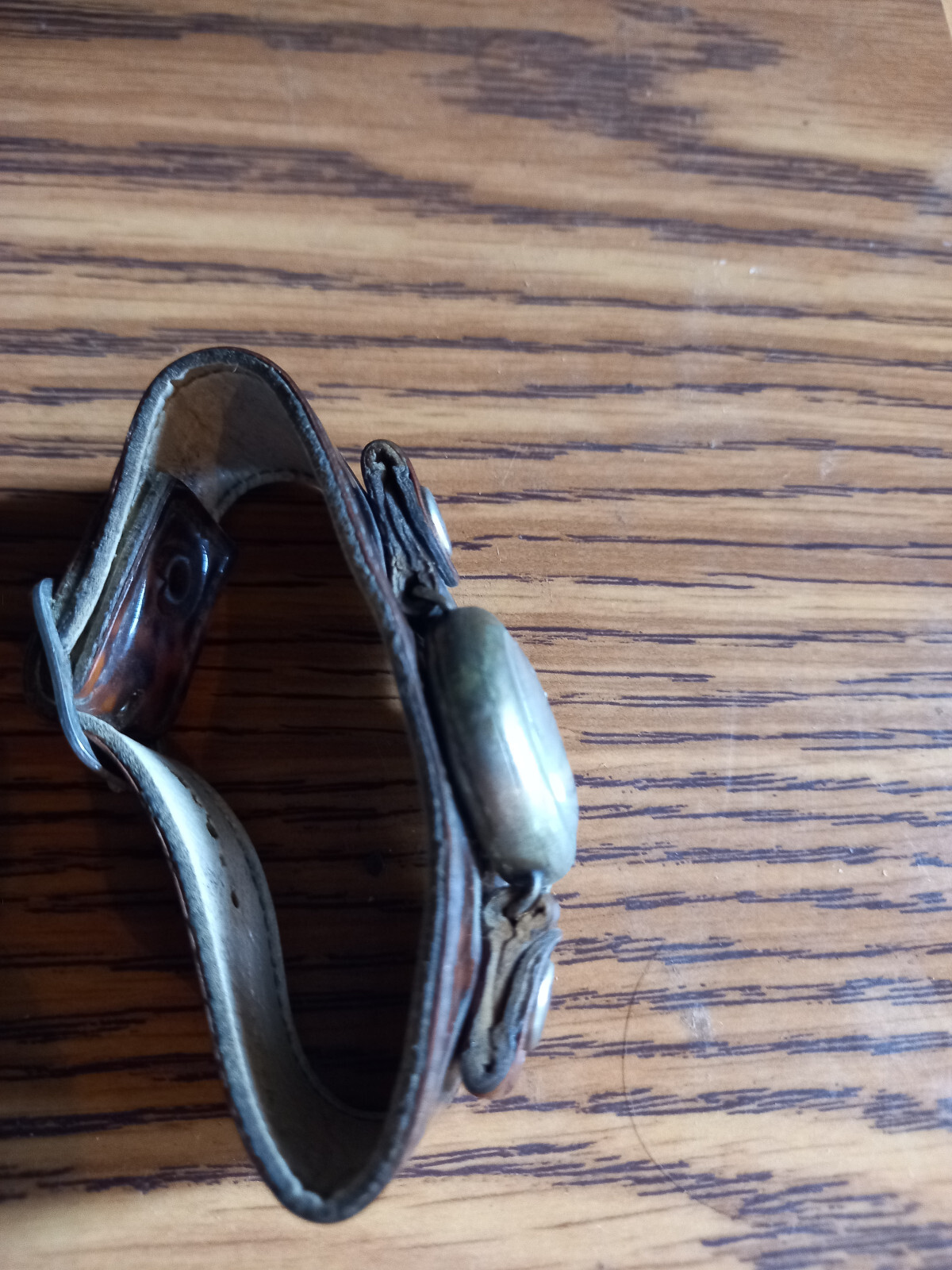 Rare Military Antique Wrist Watch Manual Wind Billabong Band for repair