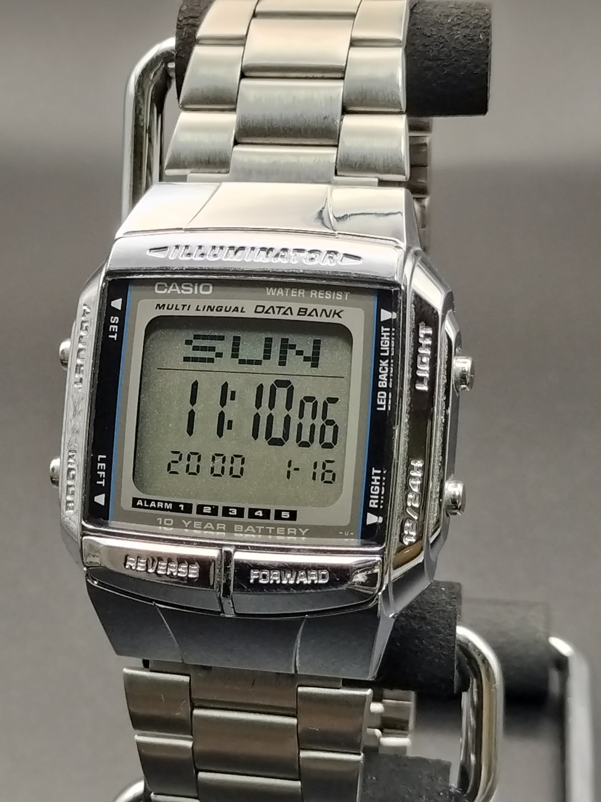 CASIO DataBANK DB-360 Digital Men’s Watch, Working, Multi-function, 13 Languages