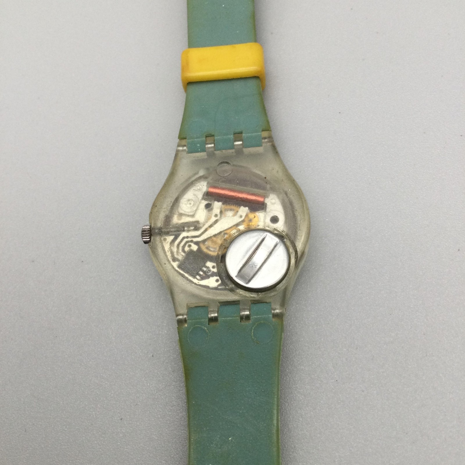 Swatch Lionheart Womens Watch 24mm Blue Red Yellow Crest Swiss LK102 New Battery