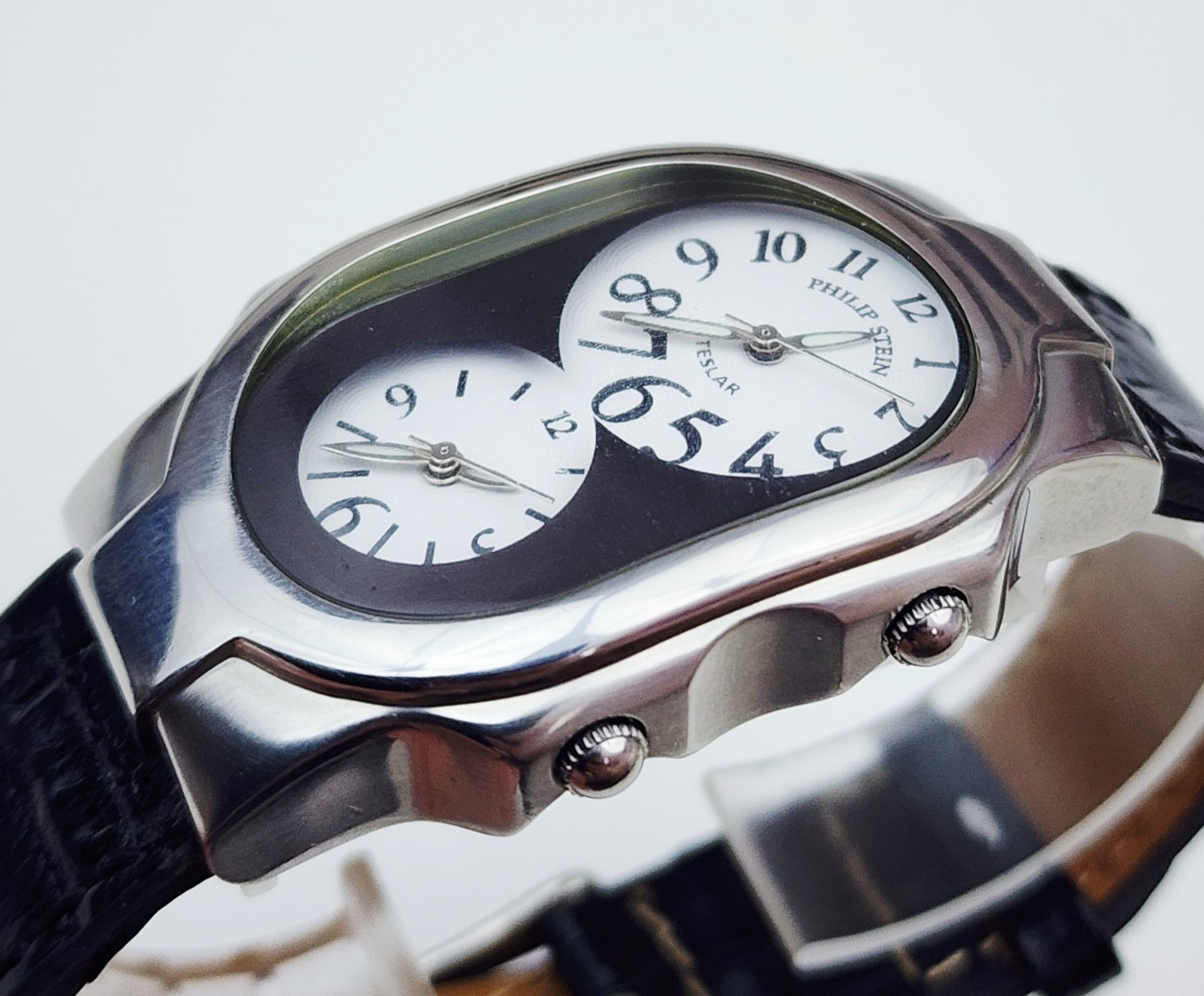 Men’s TRAVELER Watch PHILIP STEIN “Teslar”. Dual Time