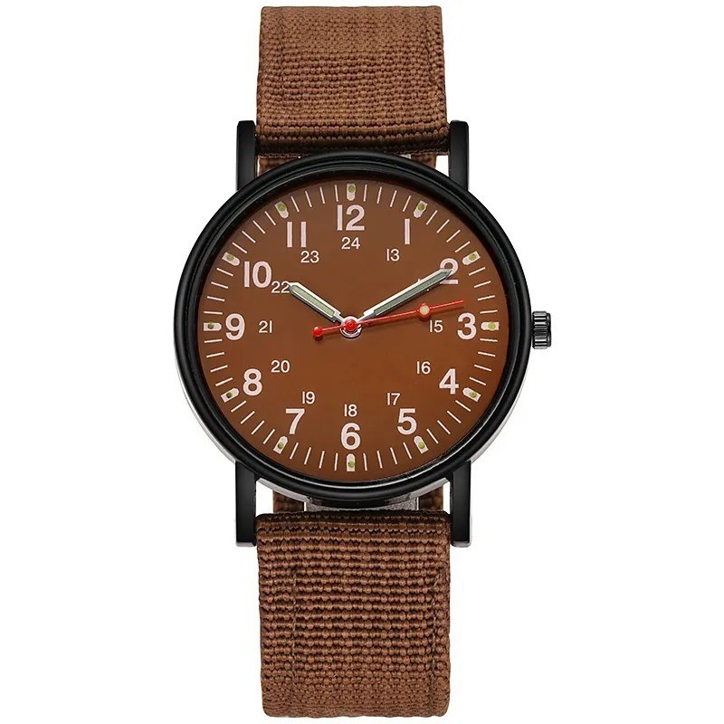 Military Watch Army Durable Water Proof Luminous 24Hours Dial Nylon Strap USA