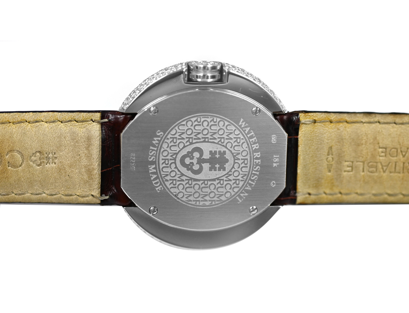 Corum Full Moon 24.840.69 Diamonds 78 Gr. 18k White Gold 35MM Ladies’ Quartz