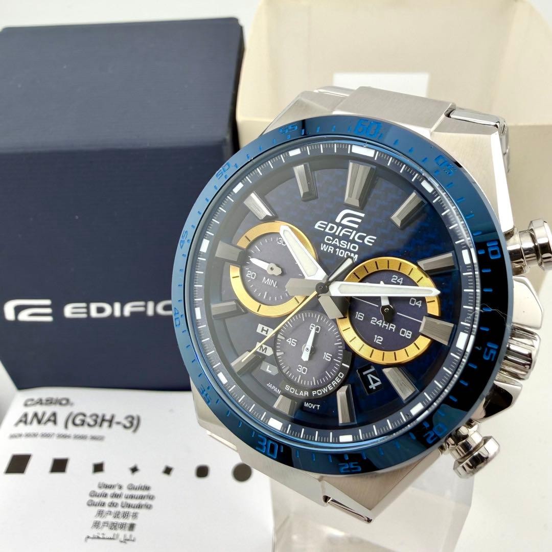 Excellent condition Includes accessories CASIO Edifice EQS 800 Solar Chronograph