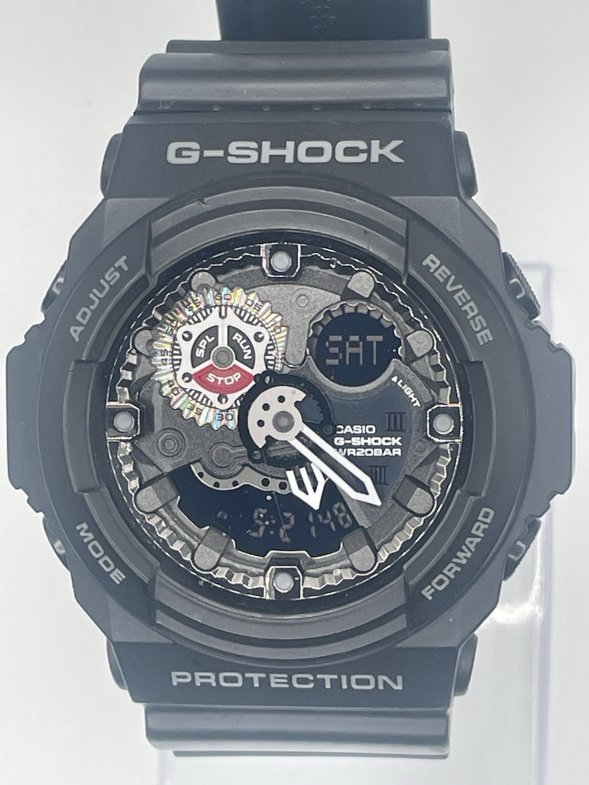 CASIO G-SHOCK GA-300 Black Out Ana-Digi Men’s Watch 5259 WR20BAR Tested Works