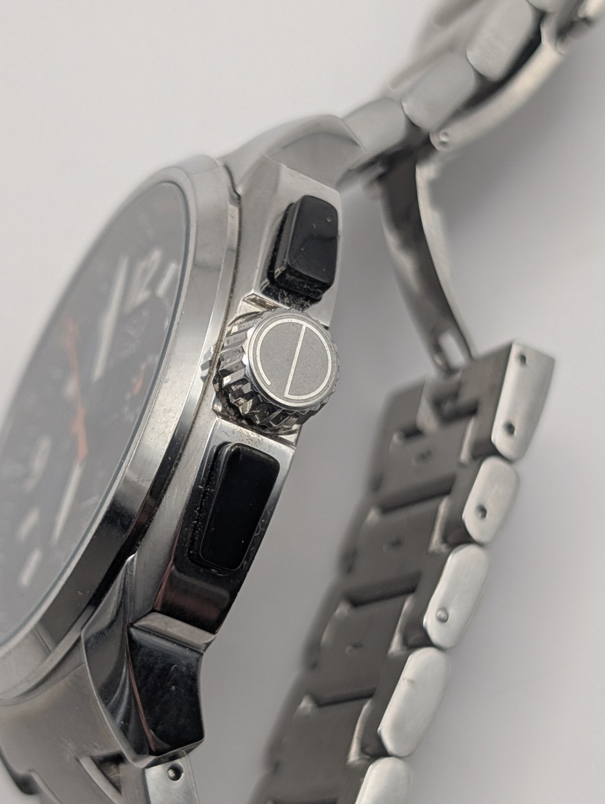 ESQ Movado Men’s Chronograph Watch Black Dial Stainless Steel Swiss Quartz Date