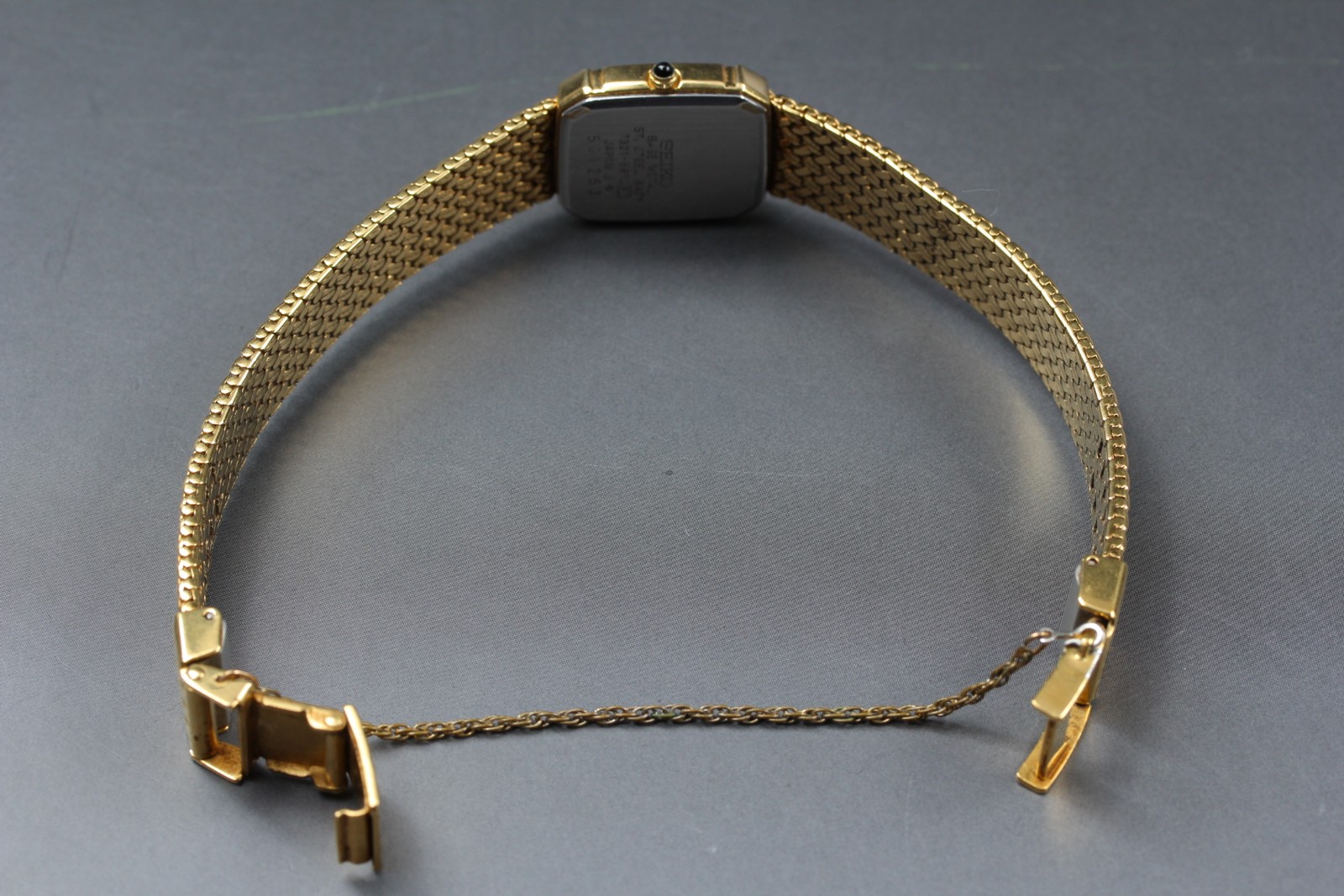 [Near MINT] SEIKO Exceline 7321-5910 2P Diamond 19mm Gold Dial Qz Women’s Watch