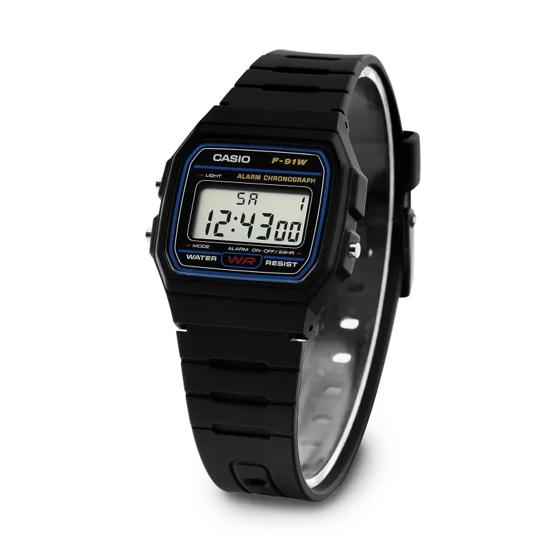 Casio F-91W-1HDG Digital Square Retro Unisex Urethane Watch Original New