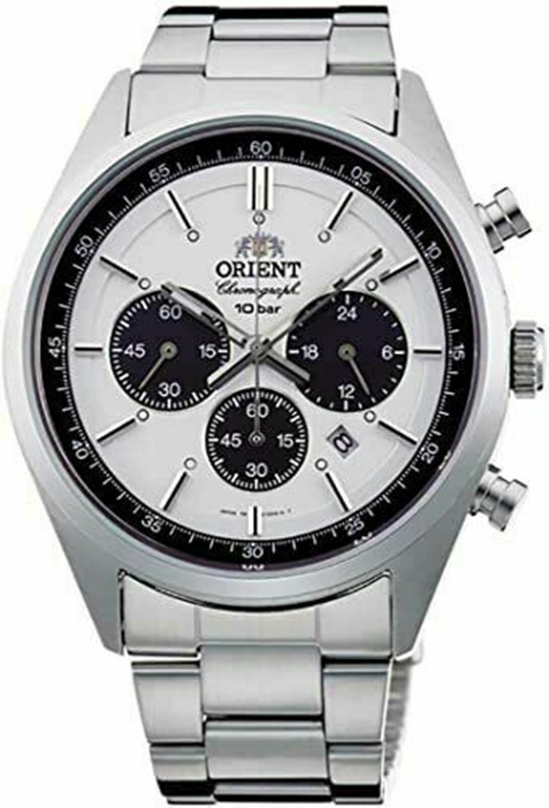 ORIENT Watch WV0041TX SOLAR PANDA milky white Men’s 70’s neo-Seventies