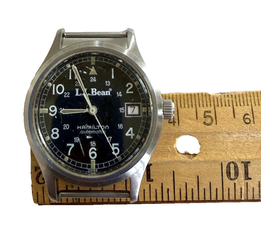 Vintage 1991 Hamilton Automatic LL Bean 9721 Men’s 35mm Field Watch Ltd Edition