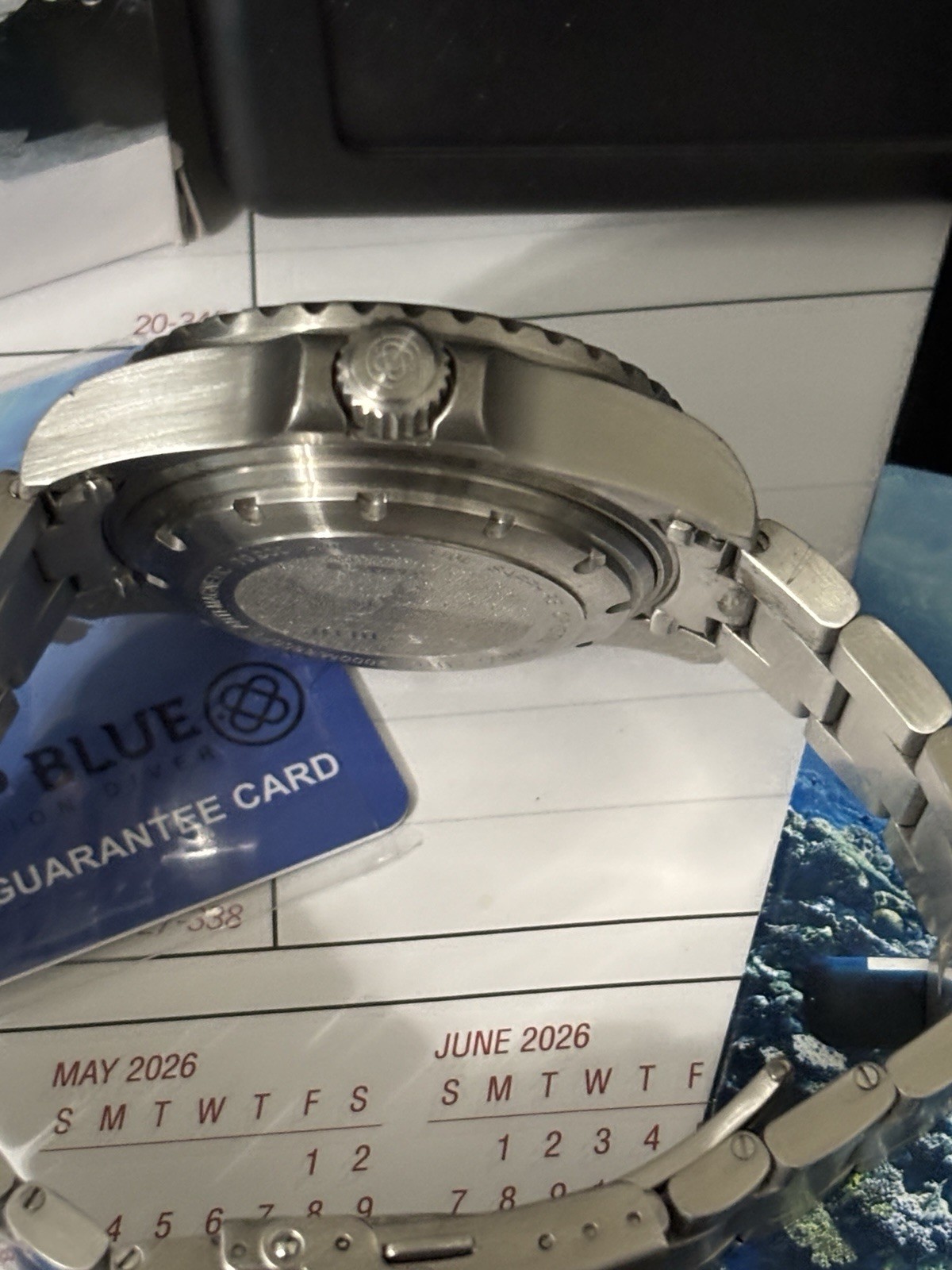 Deep Blue Master 2000 Swiss Automatic Day Date Dive Watch