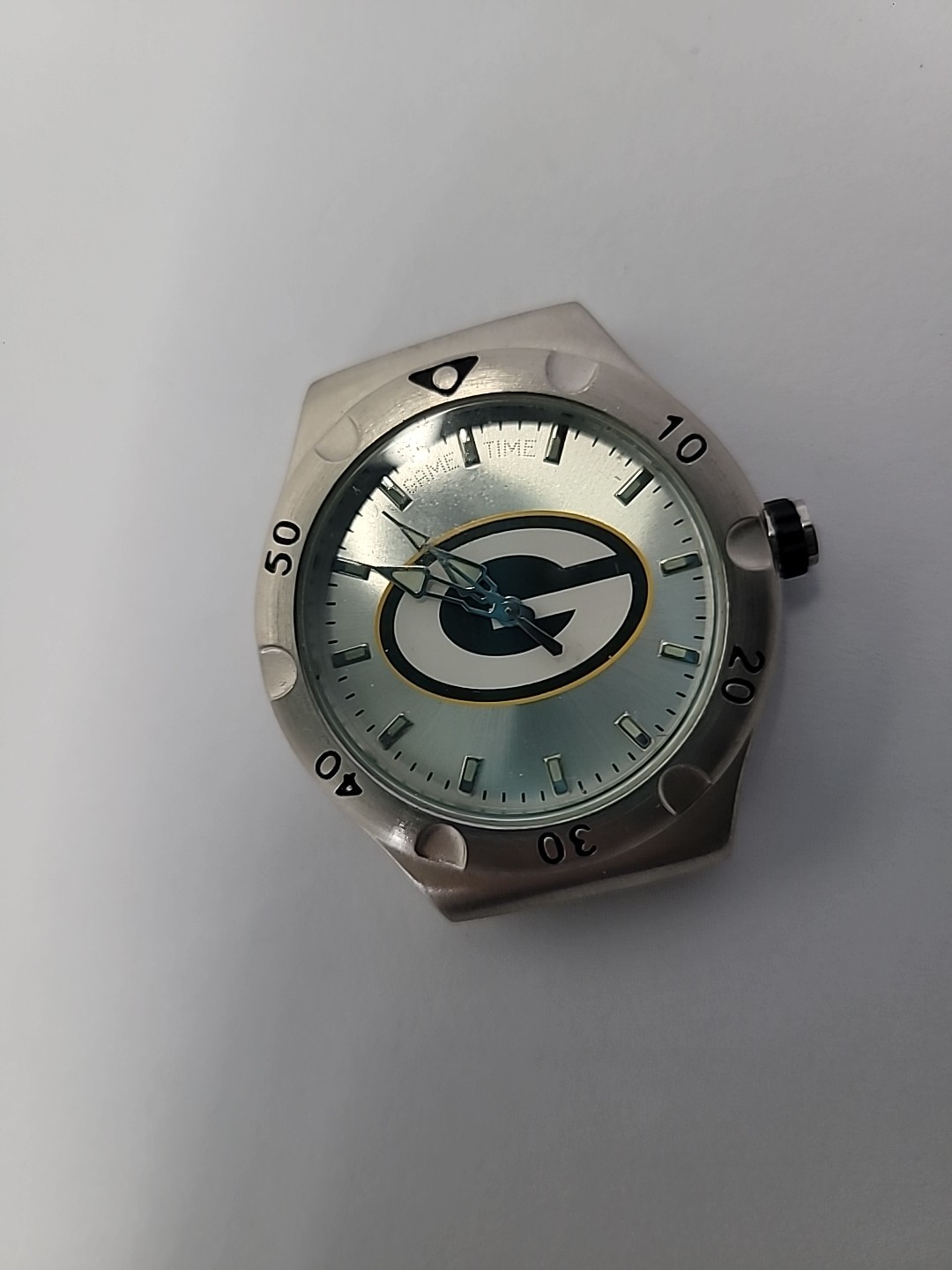 NFL Green Bay Packers Game Time Quartz Watch Head Only Keeps Time
