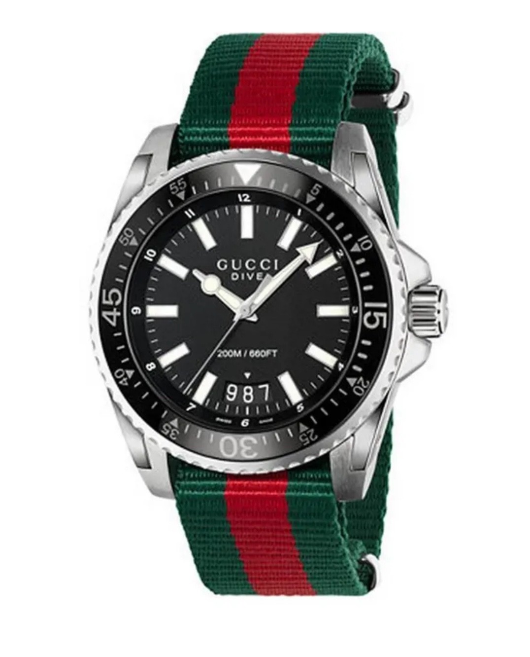 Gucci Dive YA136206 Men’s Watch – Red/Green