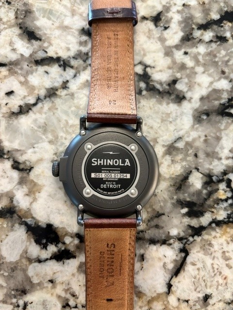 Shinola Runwell Men’s Argonite 1069 Blue Dial 47mm Quartz Watch