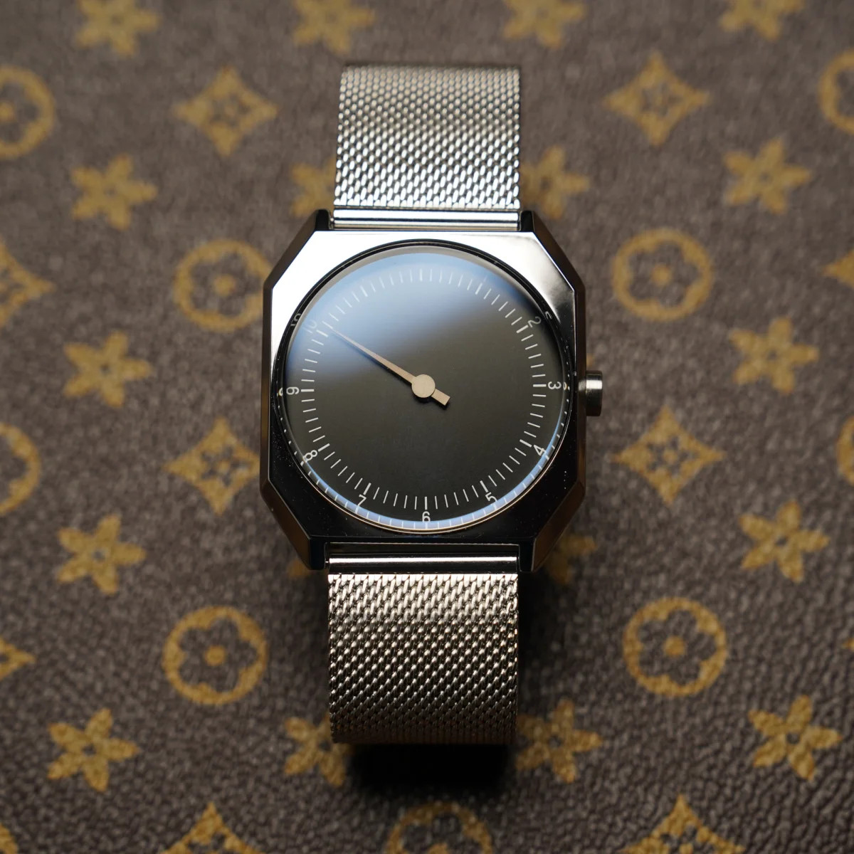 Retro Vintage Square Quartz One Pointer Watch Men Alloy