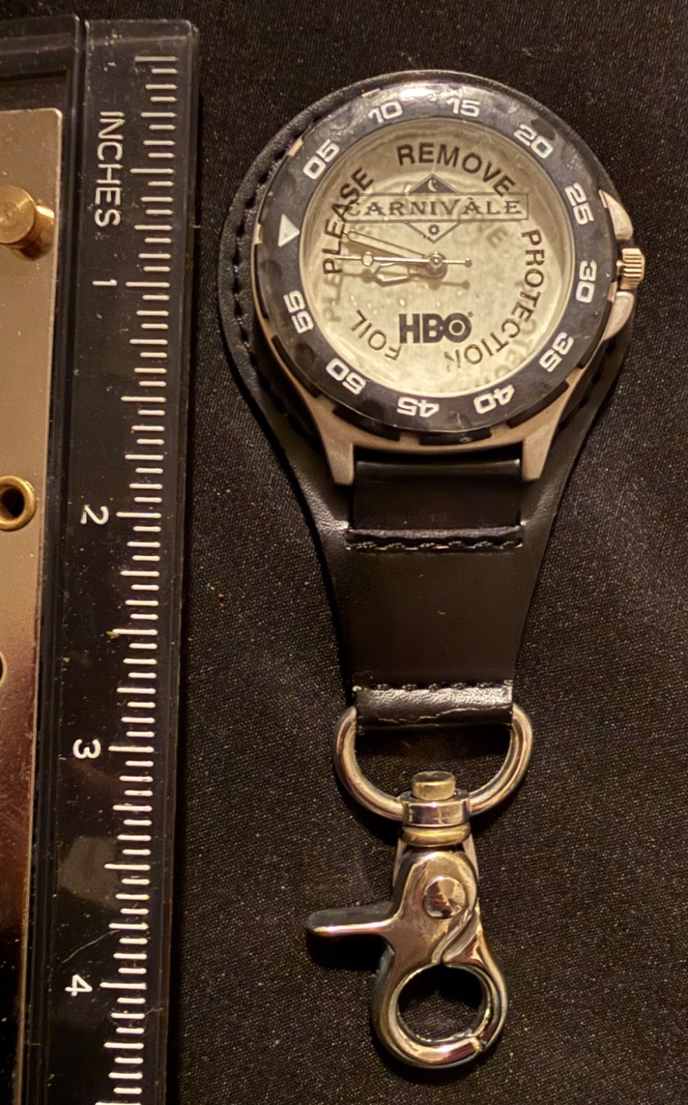 Vintage HBO Carnival belt purse watch clip, SWEDA