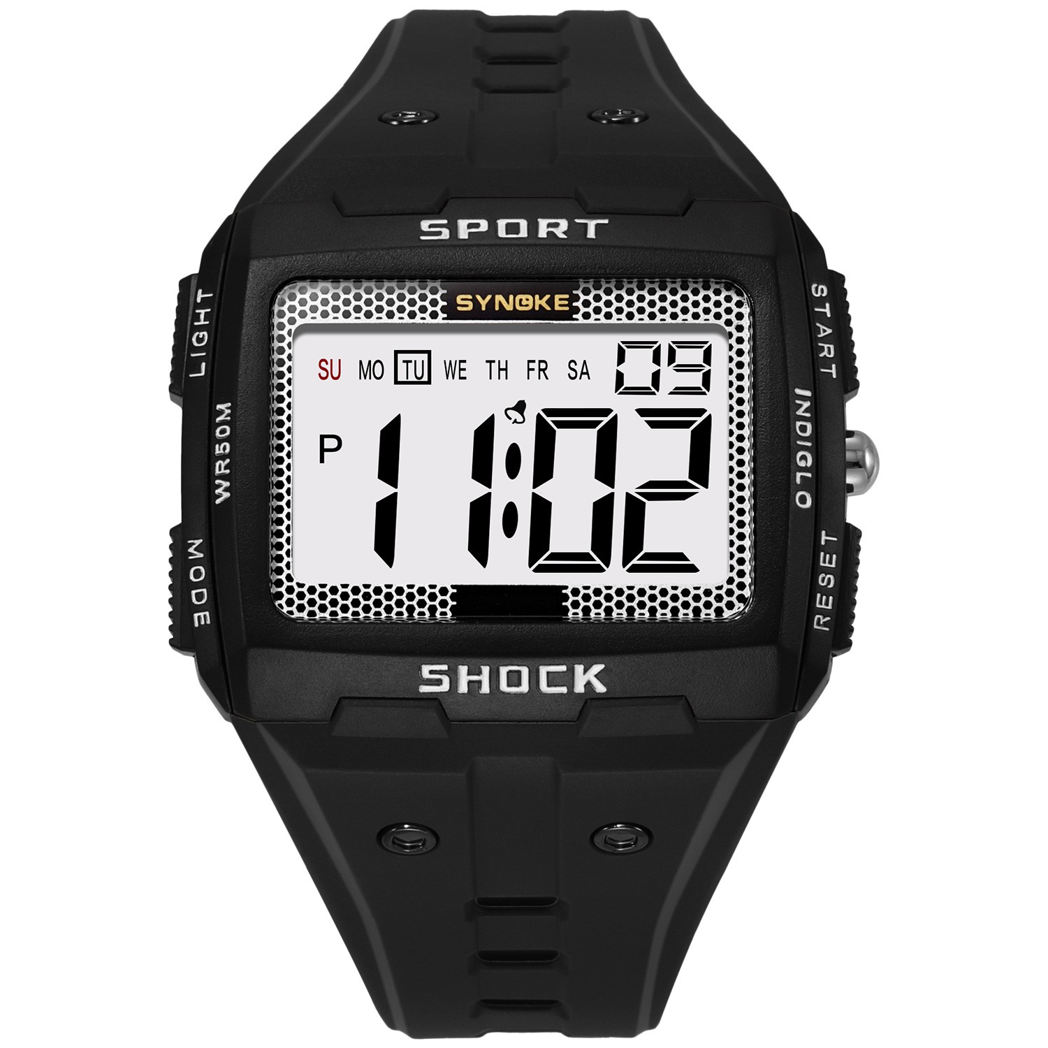 Mens Sports Electronic Watch Waterproof Night Glow Outdoor Running Camping Watch