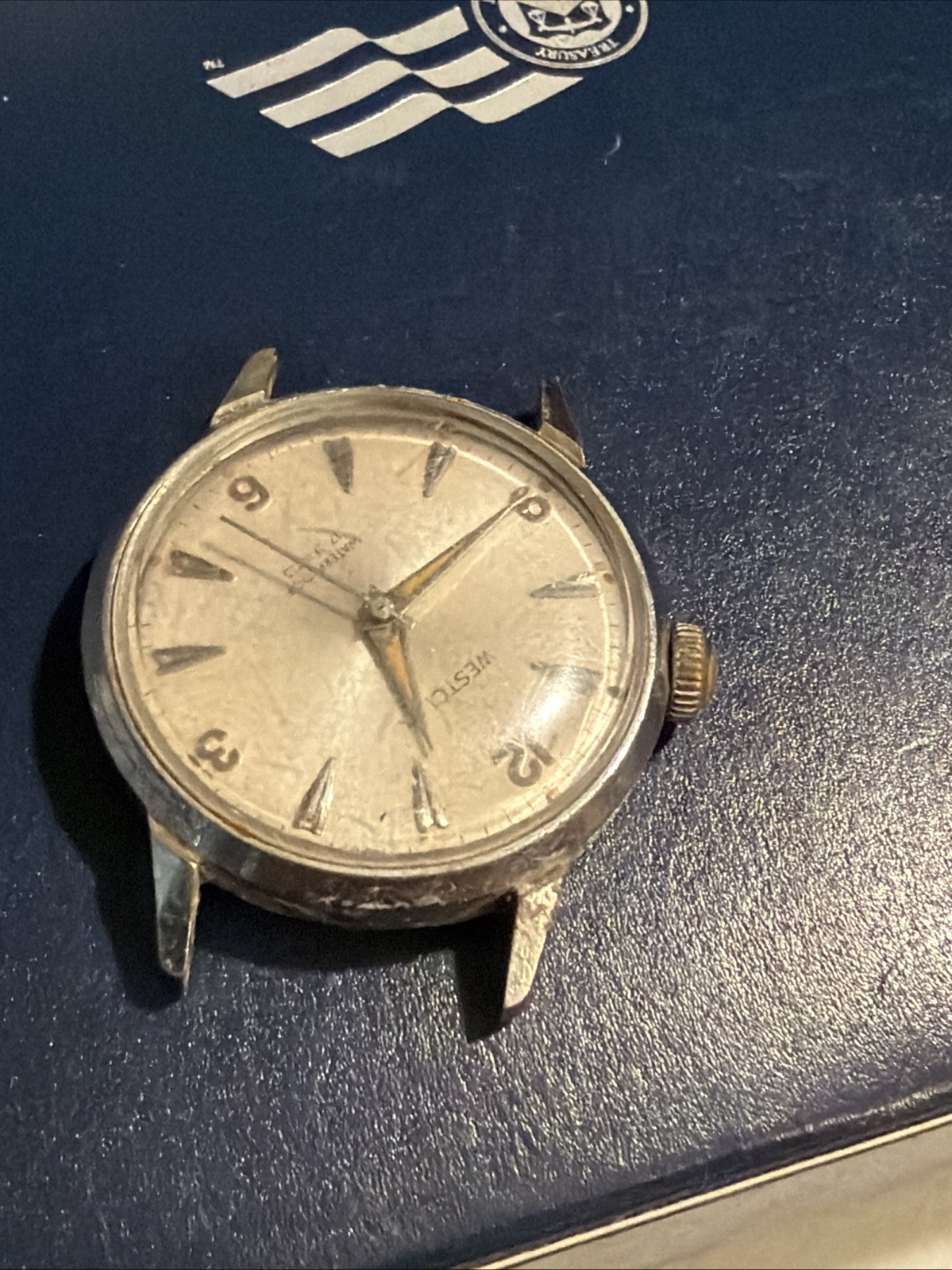 Vintage Westclox 17 Jewel Men’s Watch Running For Restoration Z13