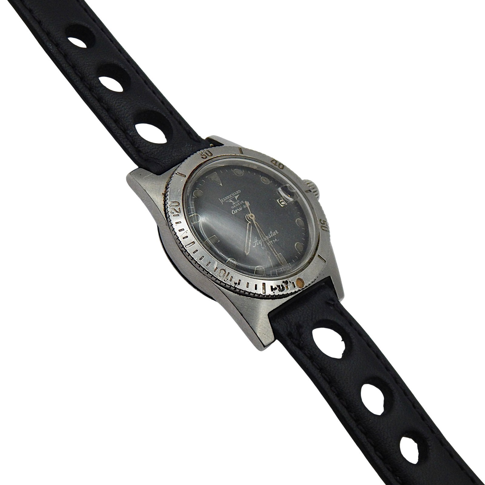 1701 Jean Richard Aquastar 10 ATM Automatic Diver 36mm Vintage Watch