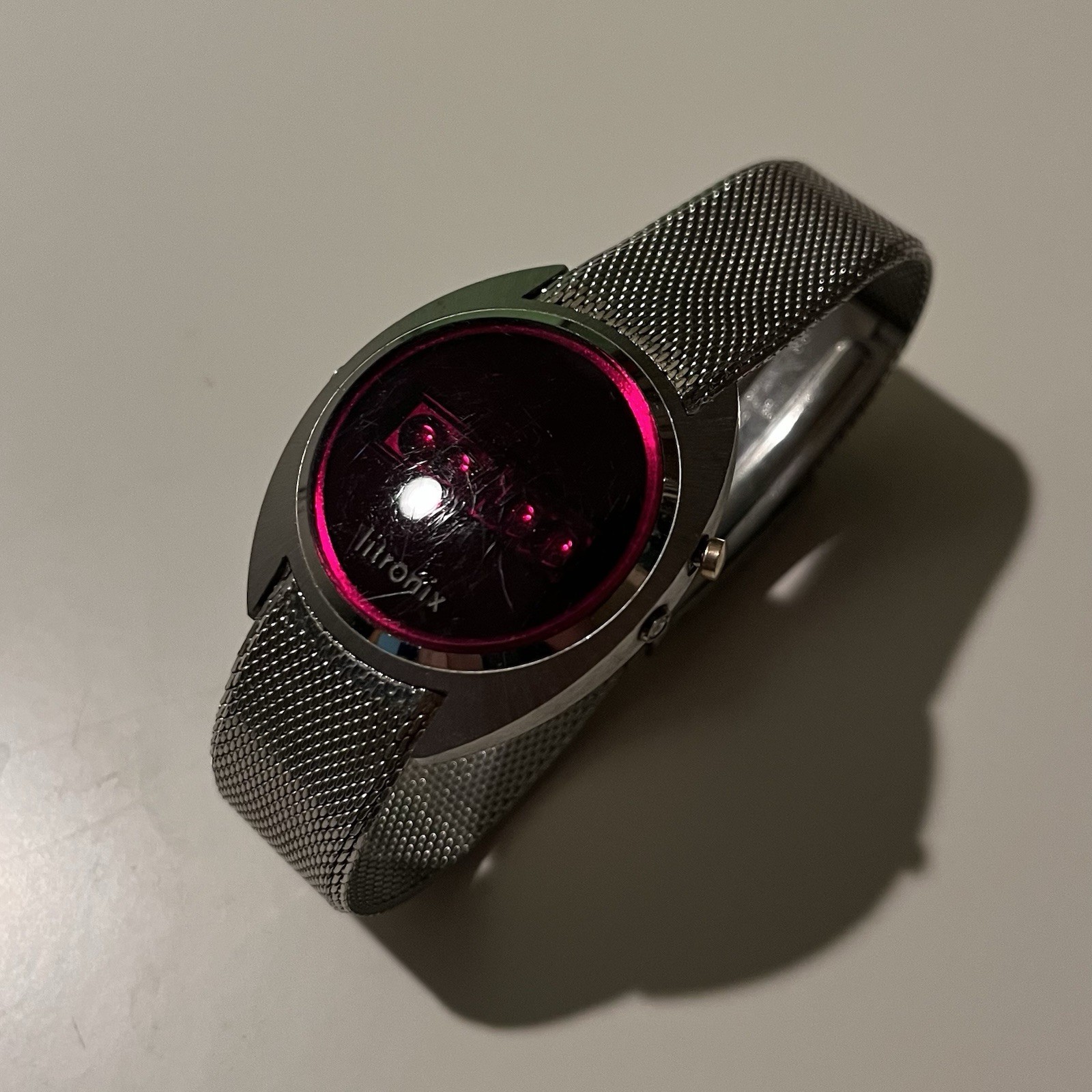 Litronix Red Vintage LED Digital Watch Untested Parts Only