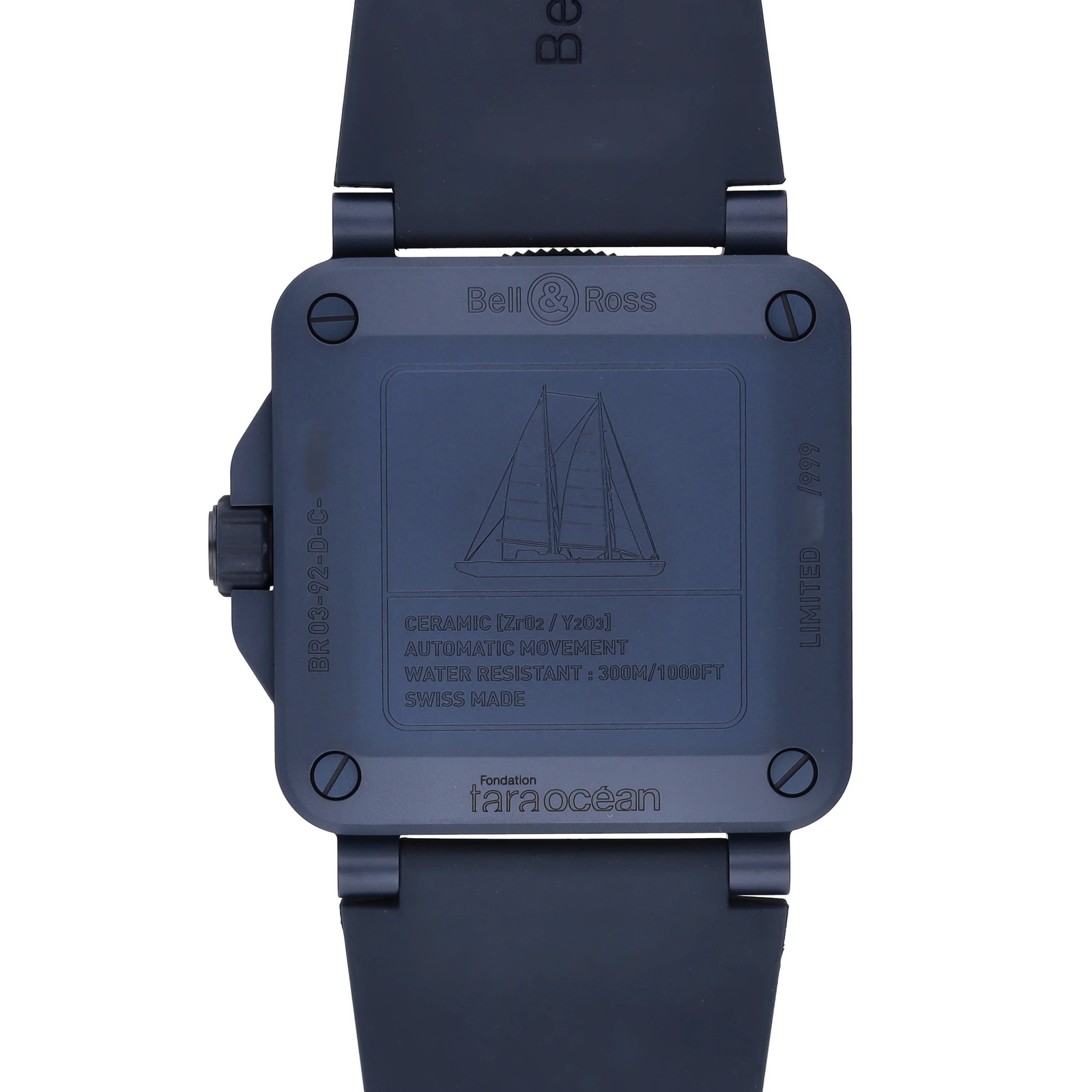 Bell & Ross BR-03 Diver Tara Blue Dial Automatic Men’s Watch BR0392-D-TR-CE/SRB