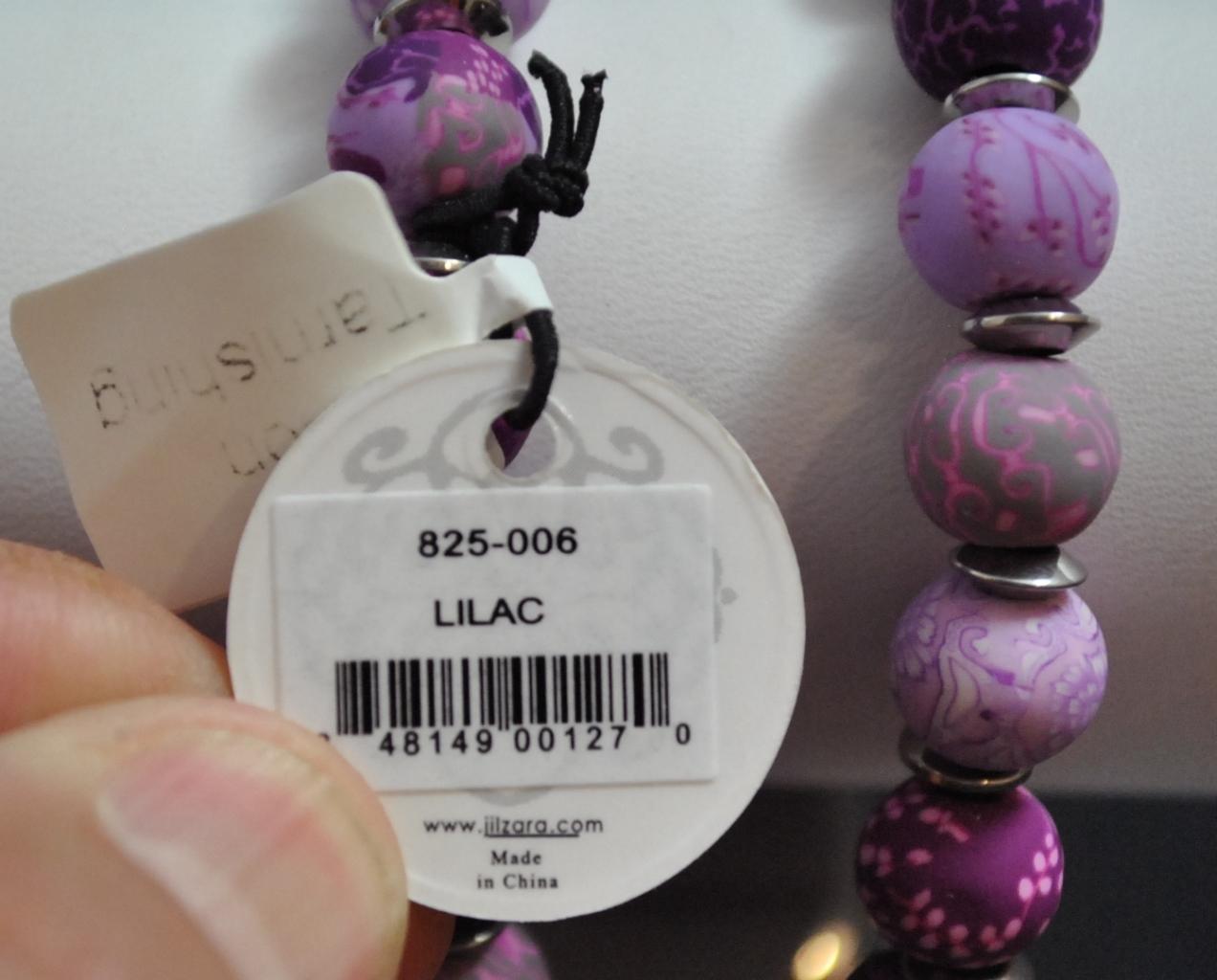 Jilzarah Lilac Round Watch Polymer Clay Beads Handcrafted Artisan Jewelry Y1