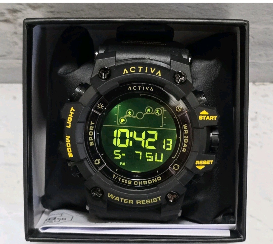 Activa X Invicta Digital Summit Unisex Watch 50mm Black ACW8082-026 Brand New