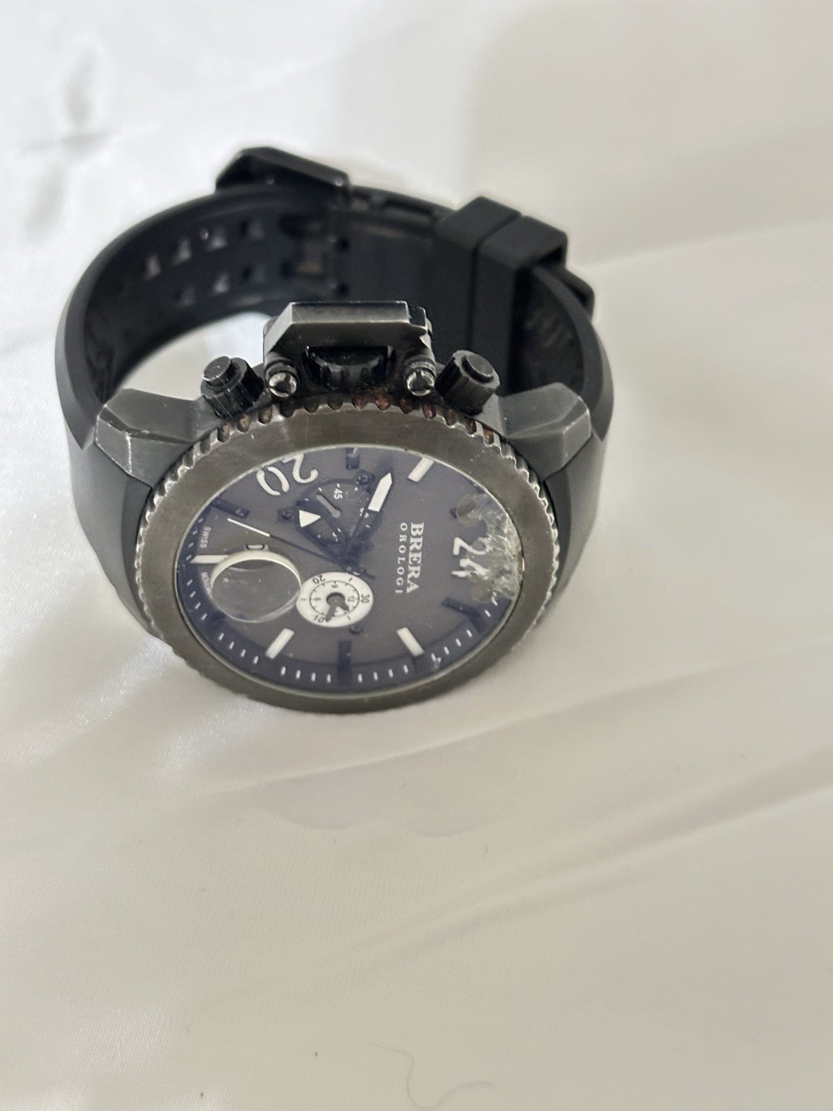Brera Orologi Chronograph Watch Mod BRML2K19 Swiss Movement 100M Black