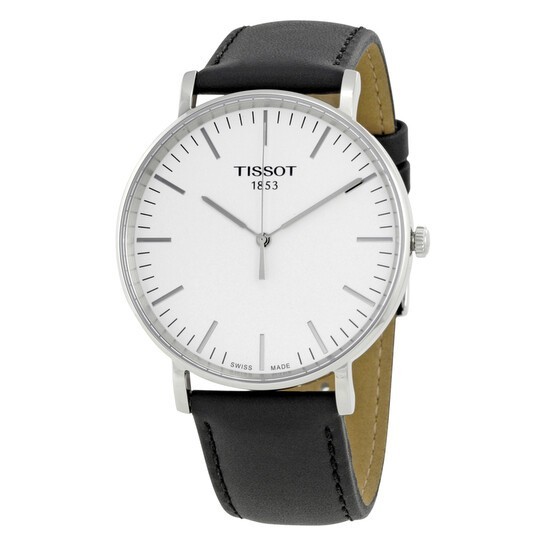*BRAND NEW* Tissot Everytime Silver Dial Leather Band Men’s Watch T1096101603100
