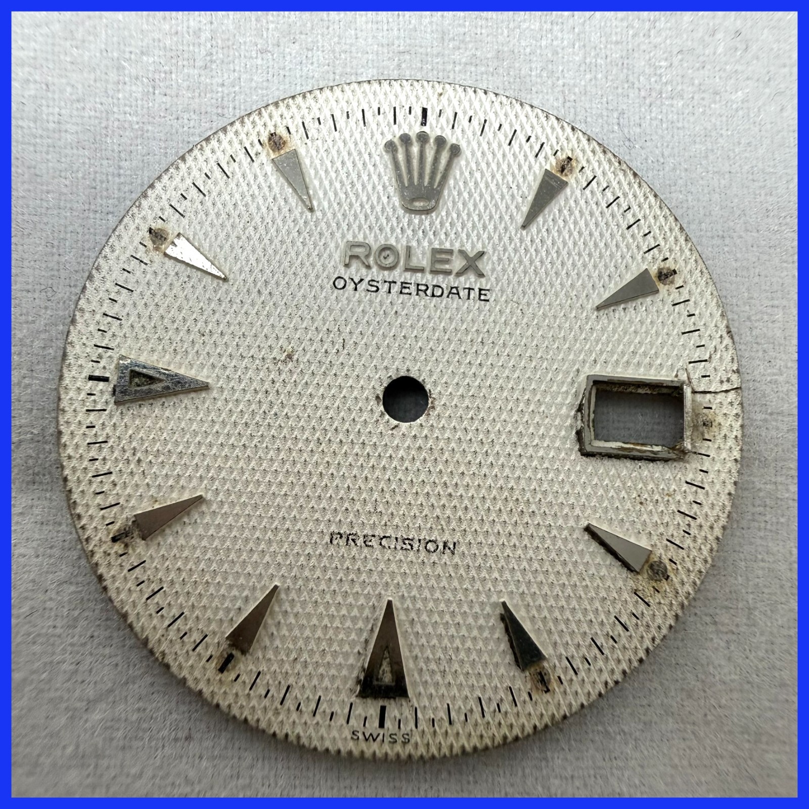 VINTAGE ROLEX OYSTER DATE 6294 ORIGINAL HONEY COMB NEVER REFINISHED #518