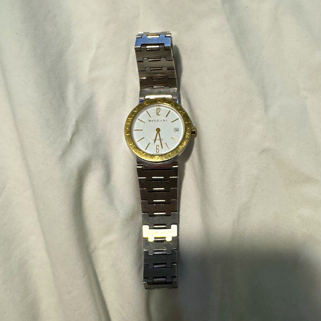 Bvlgari Bvlgari Women’s Two-Tone Stainless Steel Quartz Watch White Dial Date