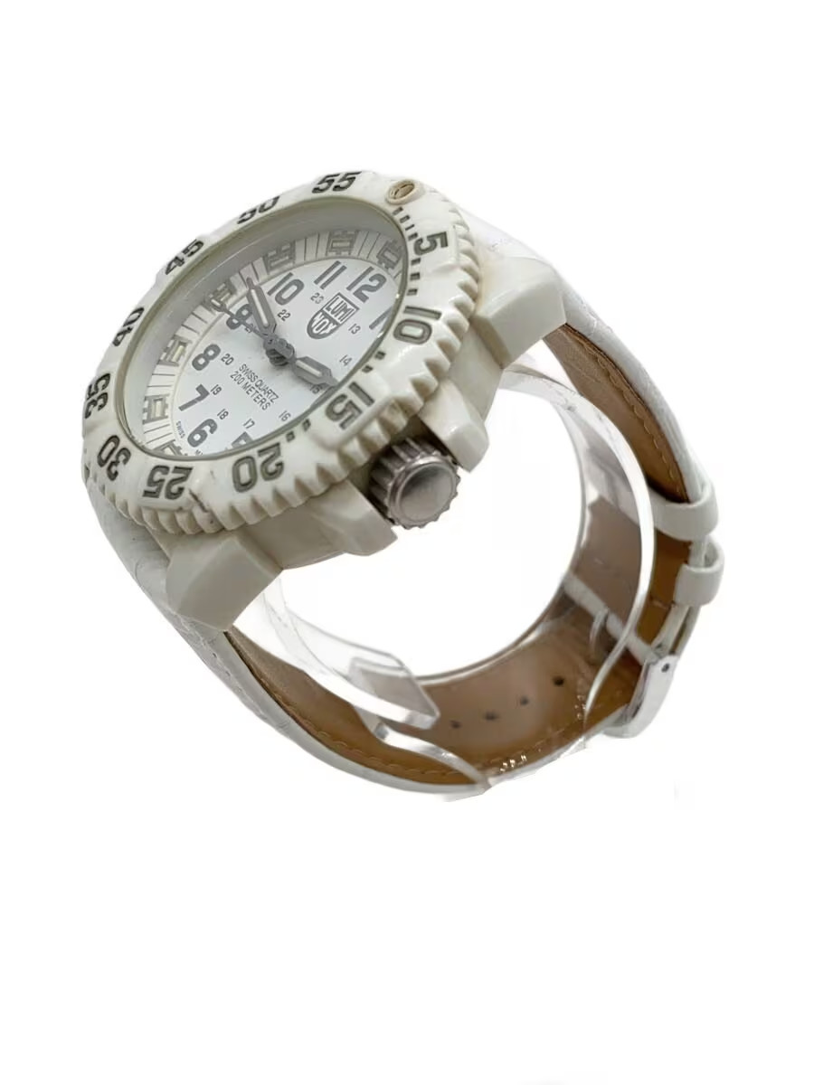 Luminox Navy SEAL 3050 3950 Quartz Mens Wristwatch 44mm White Dial From Japan