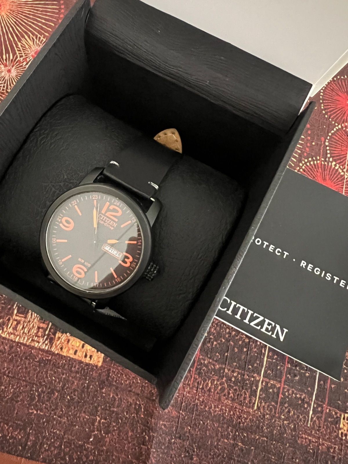 CITIZEN Eco-Drive E101 Men’s Solar Watch 38mm Wrist 18.5cm From Japan