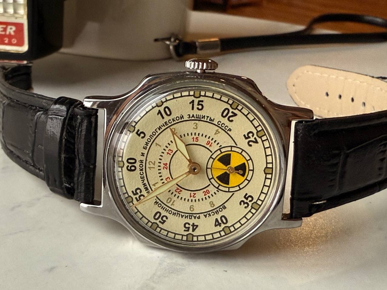 Soviet Mechanical Wrist Watch Pobeda Chernobyl Atomic Radiation USSR original