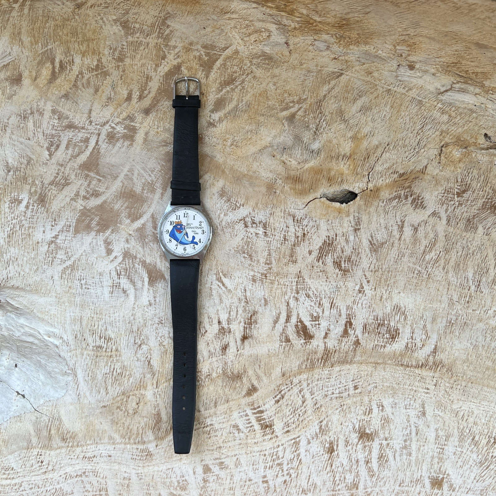 Vintage Charlie the Tuna 25th Anniversary Watch 1986 Hong Kong 32mm Untested
