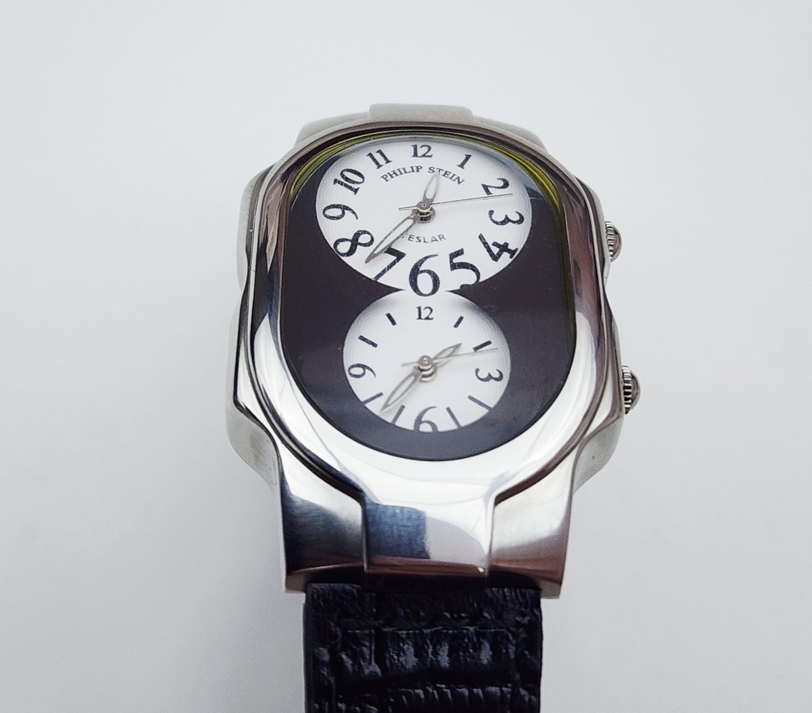 Men’s TRAVELER Watch PHILIP STEIN “Teslar”. Dual Time