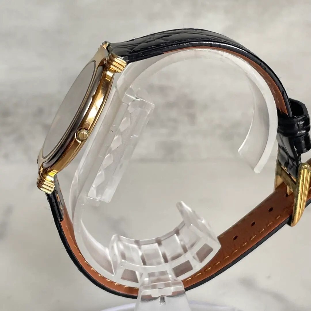 Christian Dior Quartz Boys Vintage Watch Logo Dial Small Second Unisex Japan