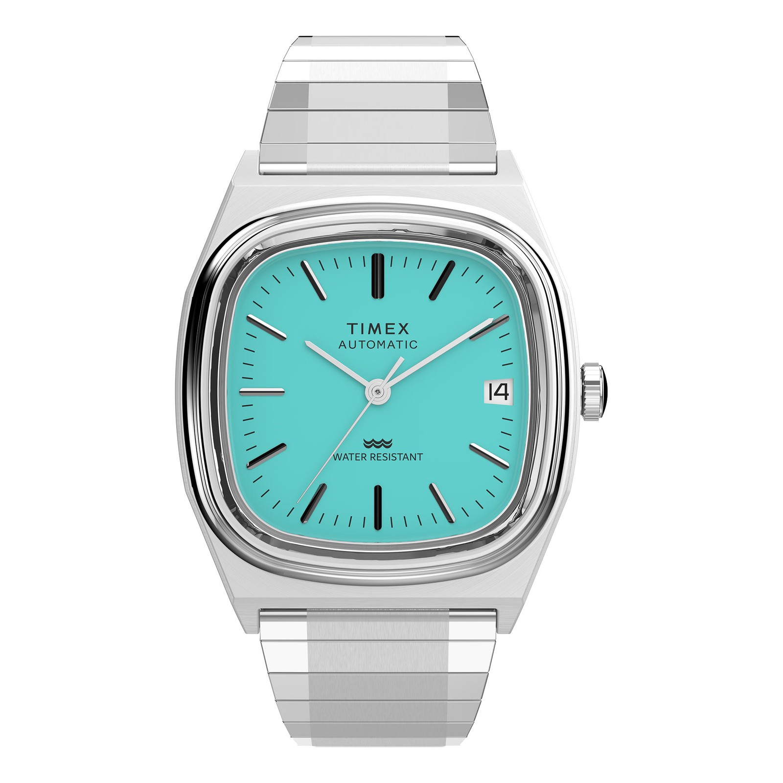 Timex Automatic 1983 E Line 34mm Stainless Steel Expansion Band Watch TW2Y07300