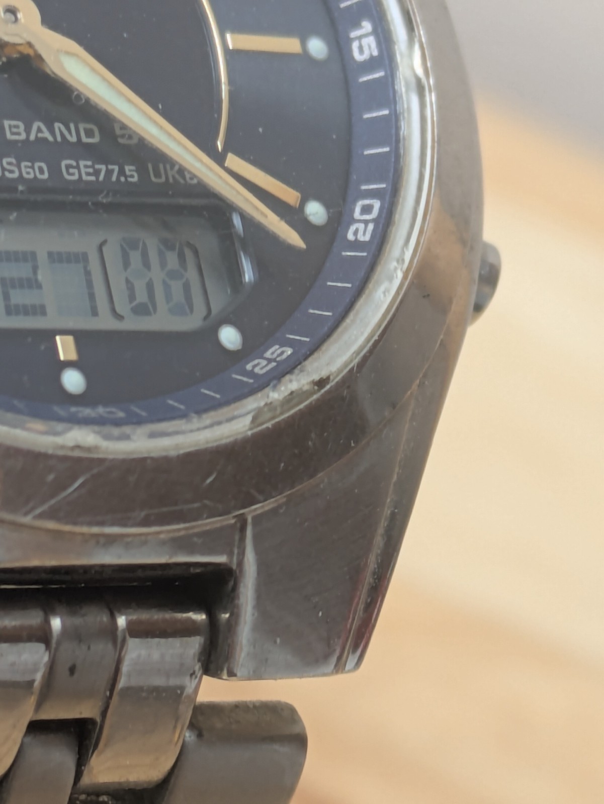 CASIO Linage LCW-M200 Radio-Controlled Solar Watch 38mm Wrist 17.5cm Grade C