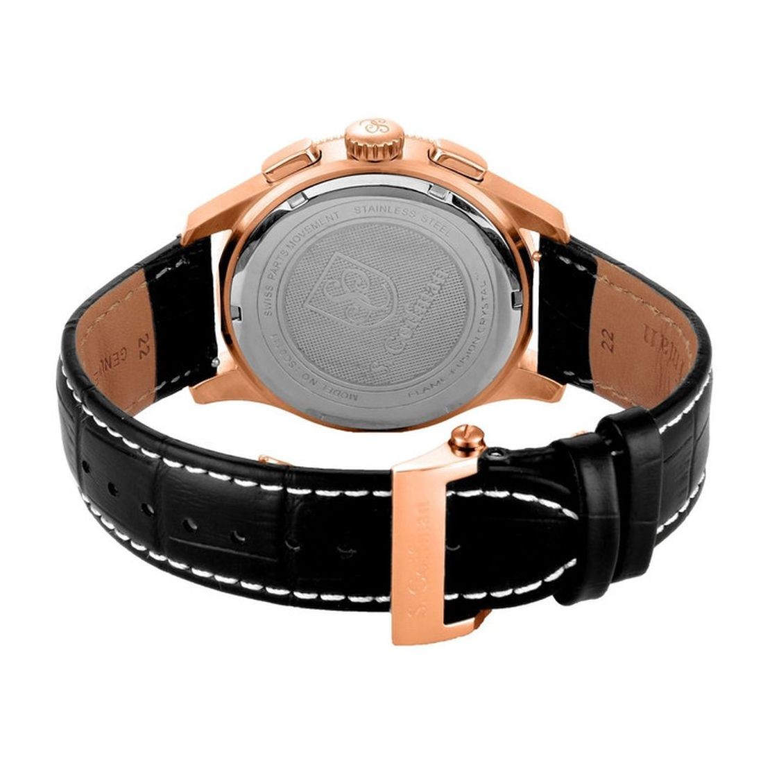 S. Coifman Heritage Men’s Black Dial Quartz Watch SC0111