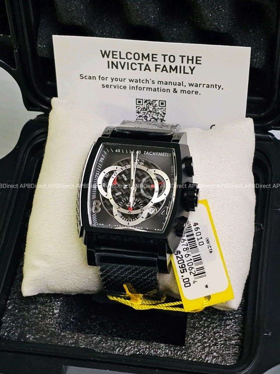 Invicta – S1 Rally – Carbon Fiber BLACK Milanese Swiss Z60 FE Chrono Mens Watch