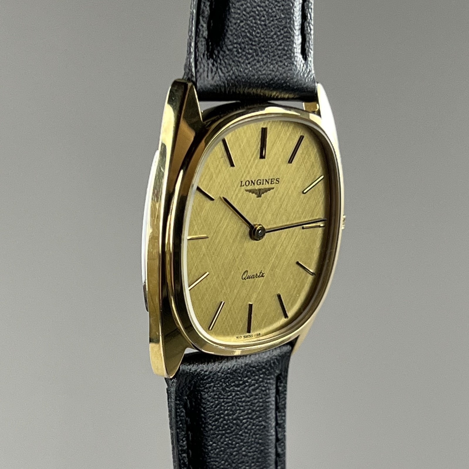 LONGINES Vintage Mans Watch Quartz 30mm Brand New Band 1158 Cal.L.717.2